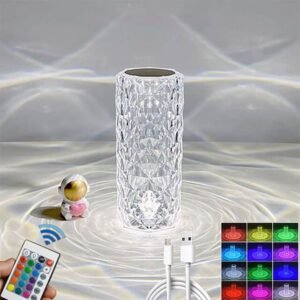 Crystal Night Light Sensor Table Lamp (16 Colors) Užsisakykite Trendai.lt 8