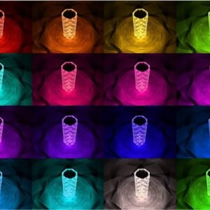 Crystal Night Light Sensor Table Lamp (16 Colors) Užsisakykite Trendai.lt 11