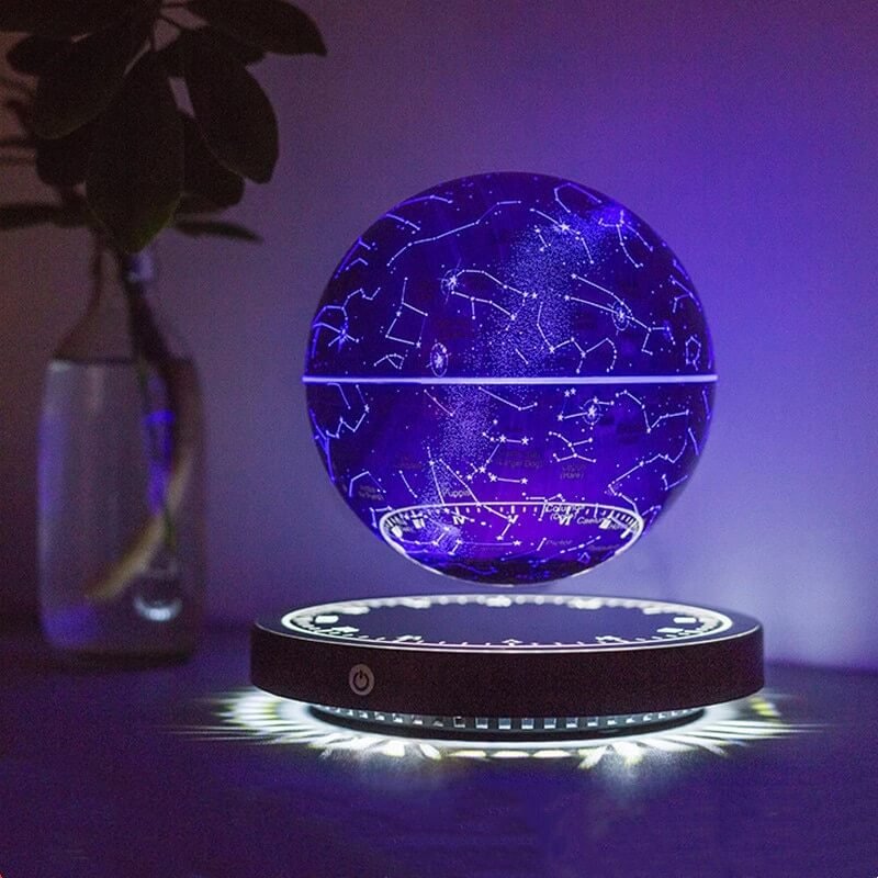 Magnetic levitating LED lamp ball with stars Užsisakykite Trendai.lt