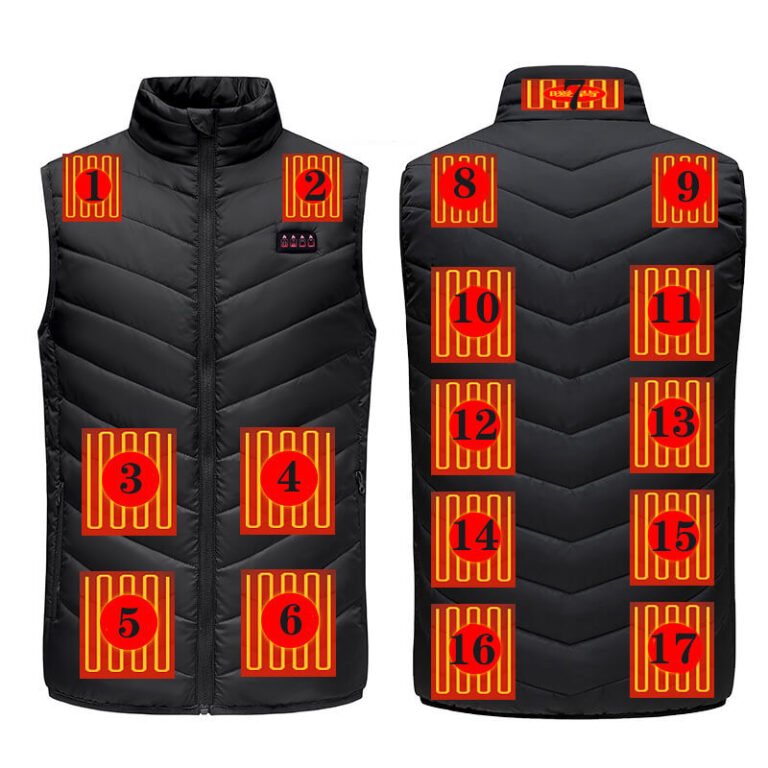 New model electrically heated vest Unisex with as many as 17 zones Užsisakykite Trendai.lt 6