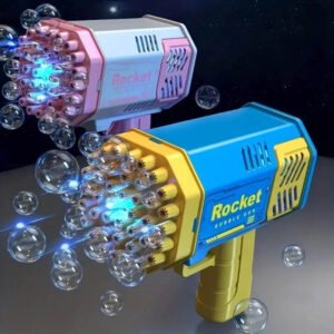 Electric Automatic Bubble Gun, Bubble Machine For Kids Bazooka Rocket Užsisakykite Trendai.lt 15