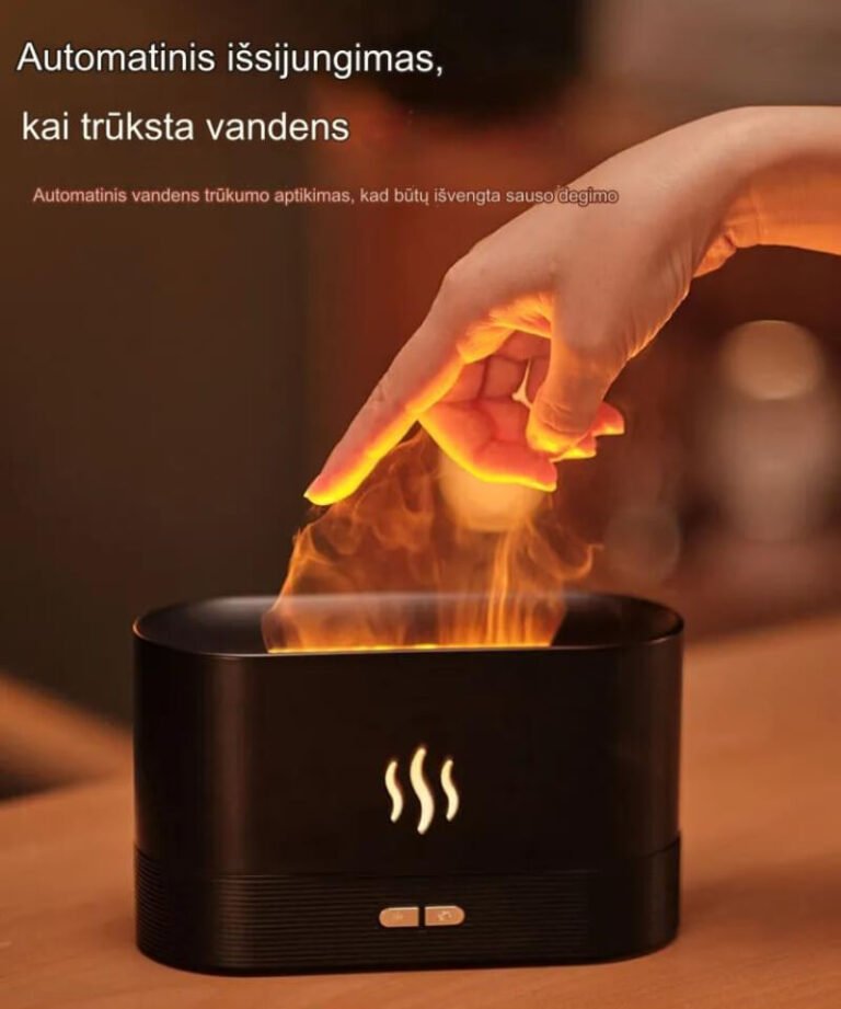 Aromatherapy air humidifier with flame effect Užsisakykite Trendai.lt 9