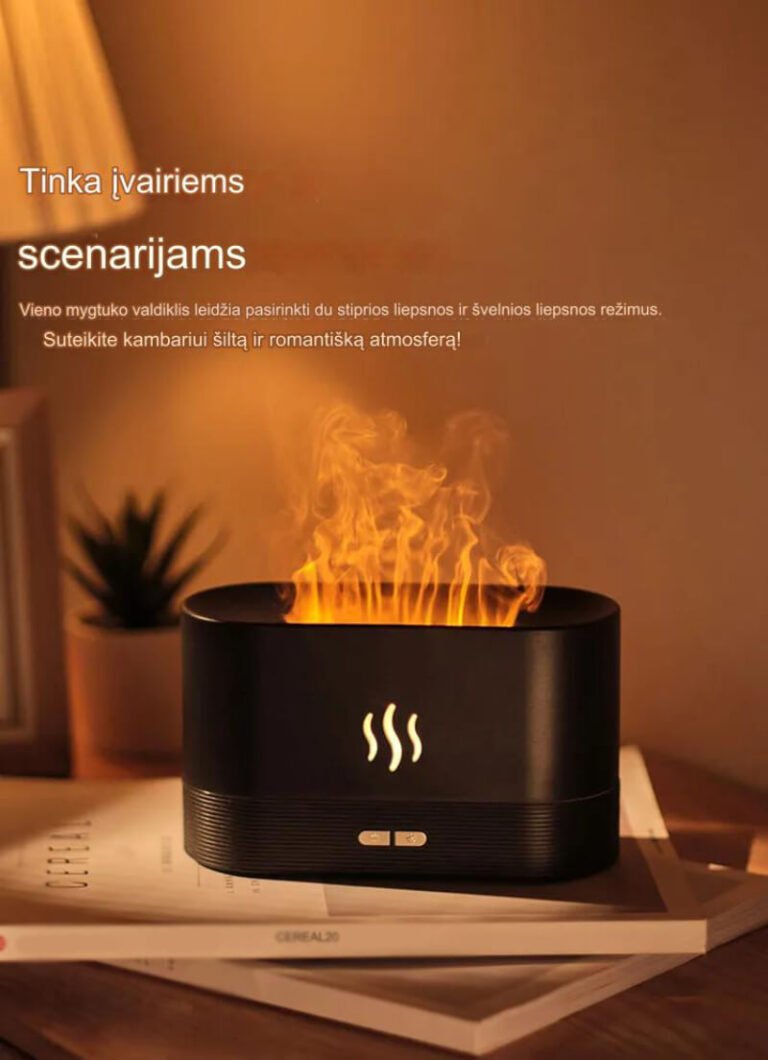 Aromatherapy air humidifier with flame effect Užsisakykite Trendai.lt 8