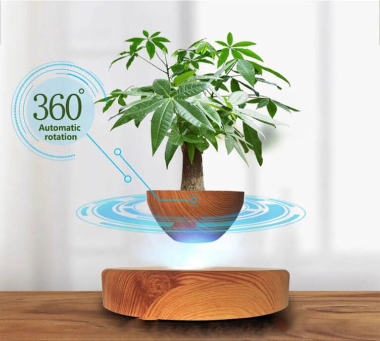 Magnetically Suspended Plant Pot Flying Levitating Vase Užsisakykite Trendai.lt 14