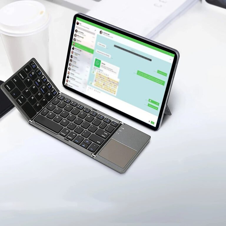 Mini Foldable Wireless Keyboard With Touch Sensitive Surface Užsisakykite Trendai.lt 6