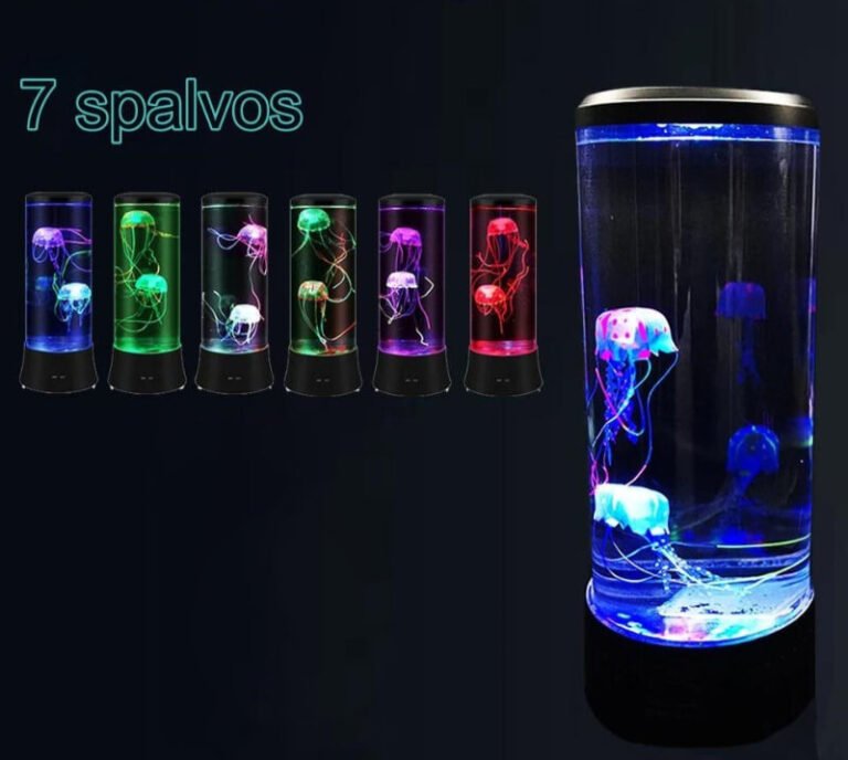 Portable Night LED Table Lamp with Jellyfish Imitation Užsisakykite Trendai.lt 8