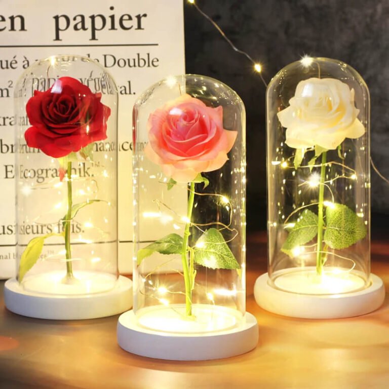 Luminous Rose in Glass Decorative Lamp Užsisakykite Trendai.lt 6