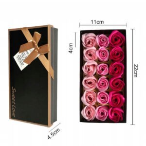 Fragrant soap roses in a luxury box 18 pcs. Užsisakykite Trendai.lt 12