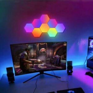 Smart Hexagon Connectable RGB LED Wall Light with App Control Užsisakykite Trendai.lt 21