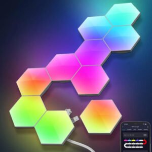 Smart Hexagon Connectable RGB LED Wall Light with App Control Užsisakykite Trendai.lt 19